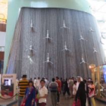Interesting fountain in Dubai Mall